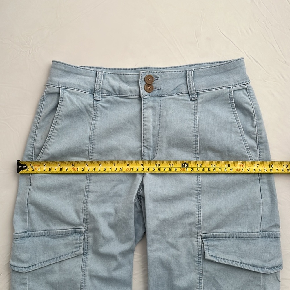 Sanctuary Rebel Ultra Pale blue casual stretch cargo jogger pants - Picture 11 of 15